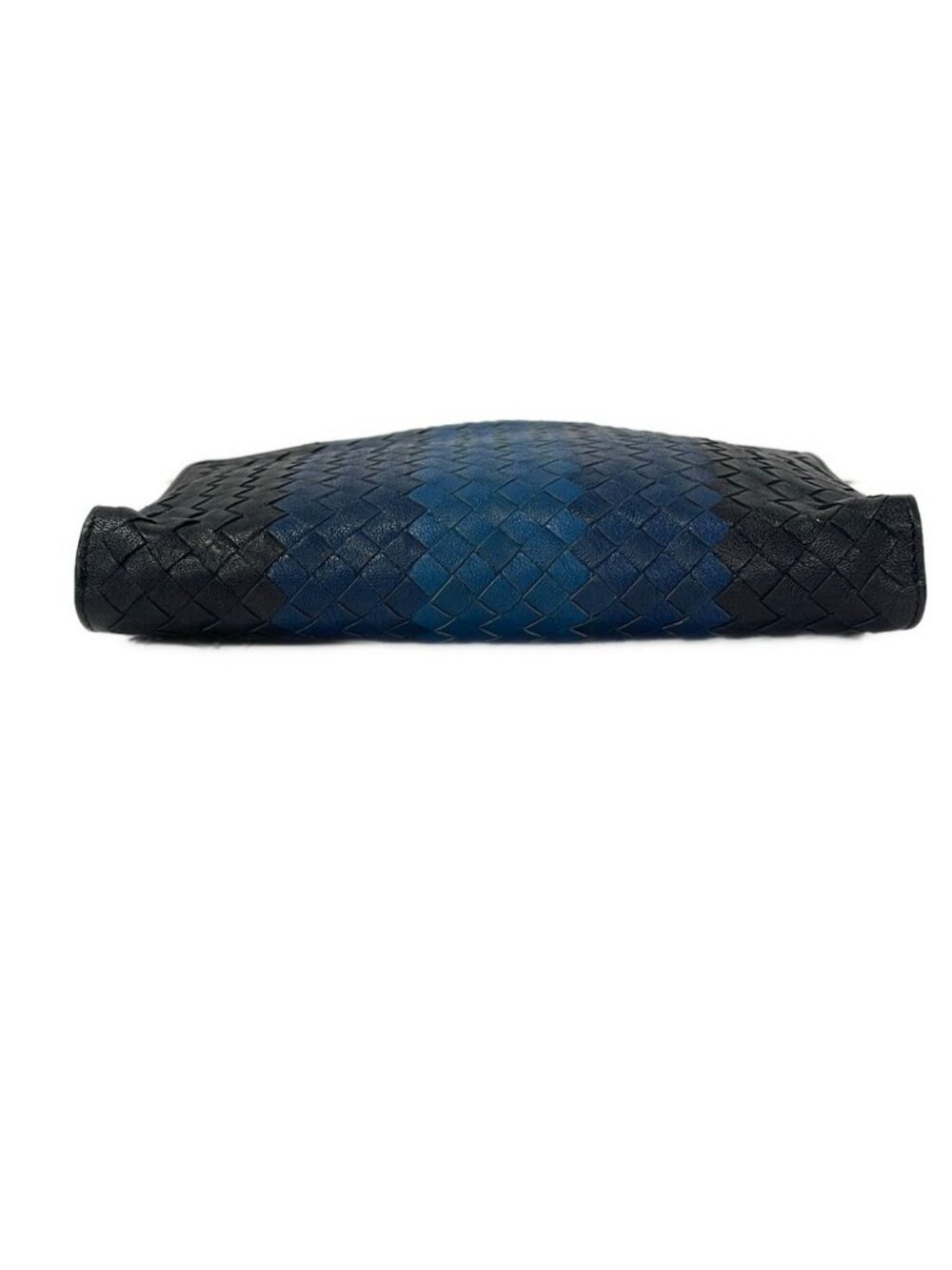 Bottega Veneta Clutch Intrecciato Dark Navy Leather - Picture 5 of 9